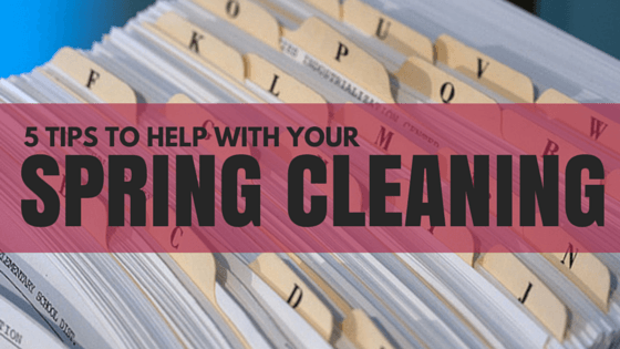 5 tips to help with your spring cleaning
