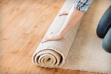 Replace old worn and stained carpet.
