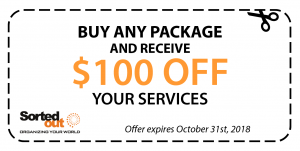 100 off sorted out coupon Oct Expiration