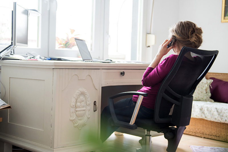 How we're responding to COVID-19 7 woman working from home virtual consultation