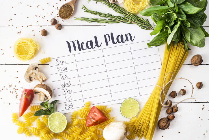 A meal plan book