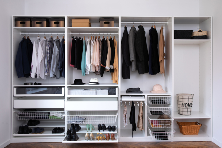 The Benefits of Organizing 3 Big wardrobe with different clothes for dressing room