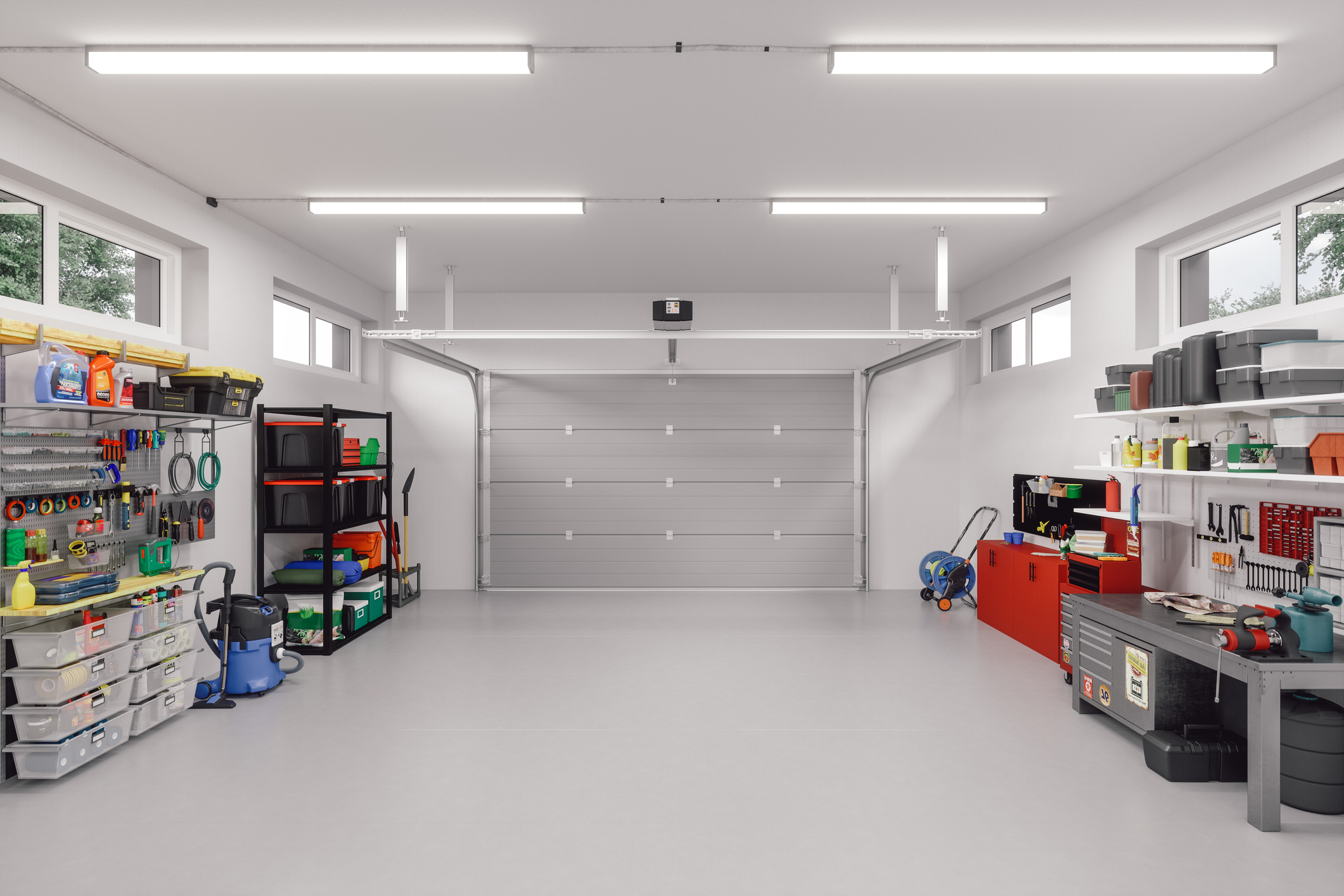 Modern Garage Interior Garage Organization