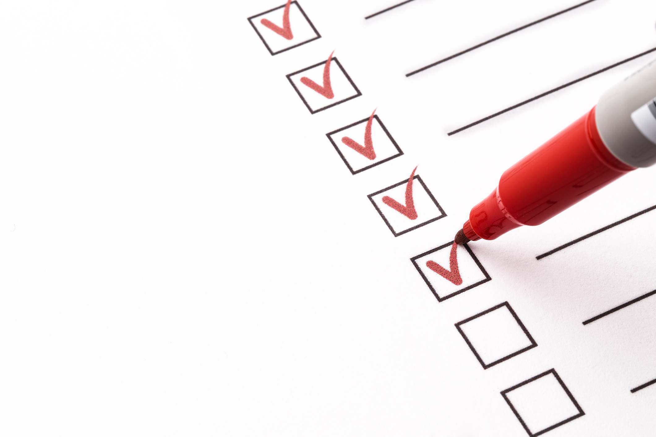 Checklist Goal Setting