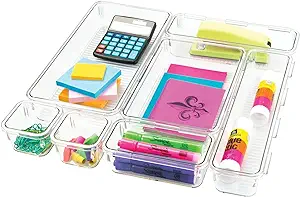 Interlocking Customizable Desk Drawer Organizer